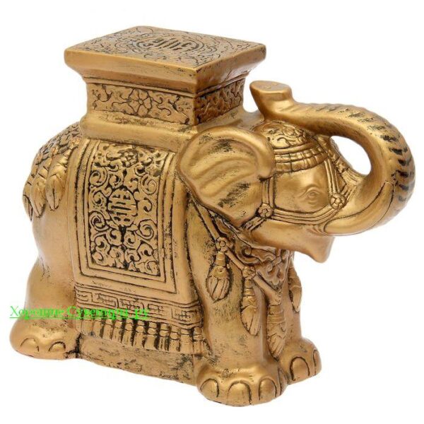 Индийский слон - подставка / бронза